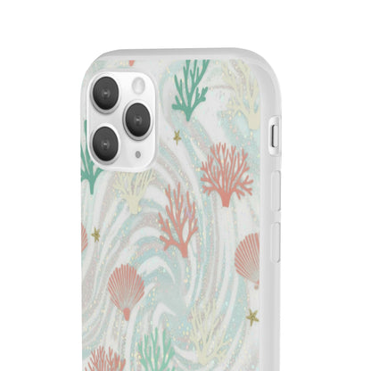 Pastel Seashell Phone Case — Coral Reef Wave iPhone Cover