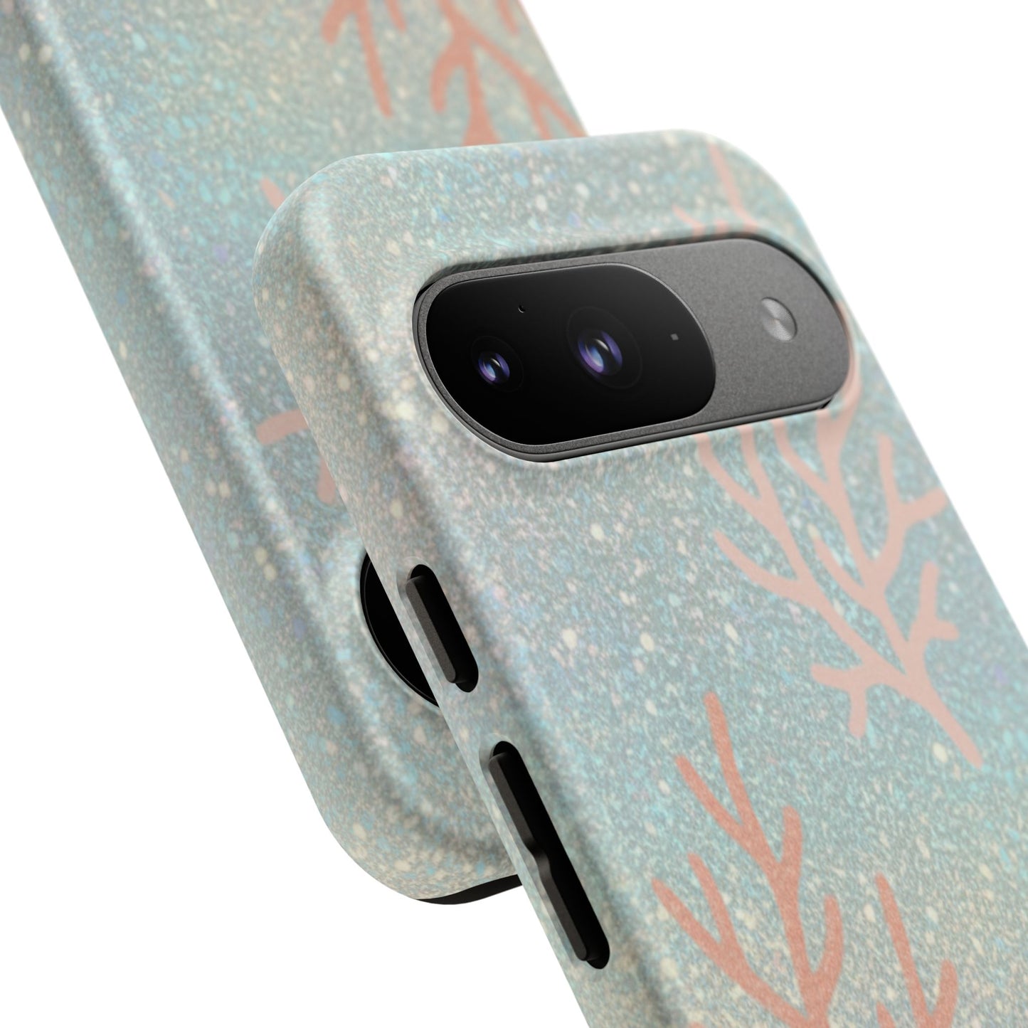 Seafoam Sparkle Phone Case – Coral & Seashell Tough Case