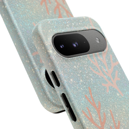 Seafoam Sparkle Phone Case – Coral & Seashell Tough Case
