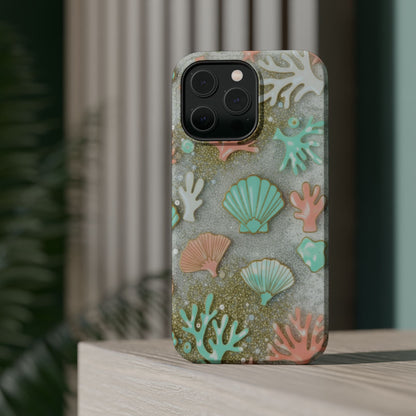 Seashell Coral Magnetic Impact Phone Case