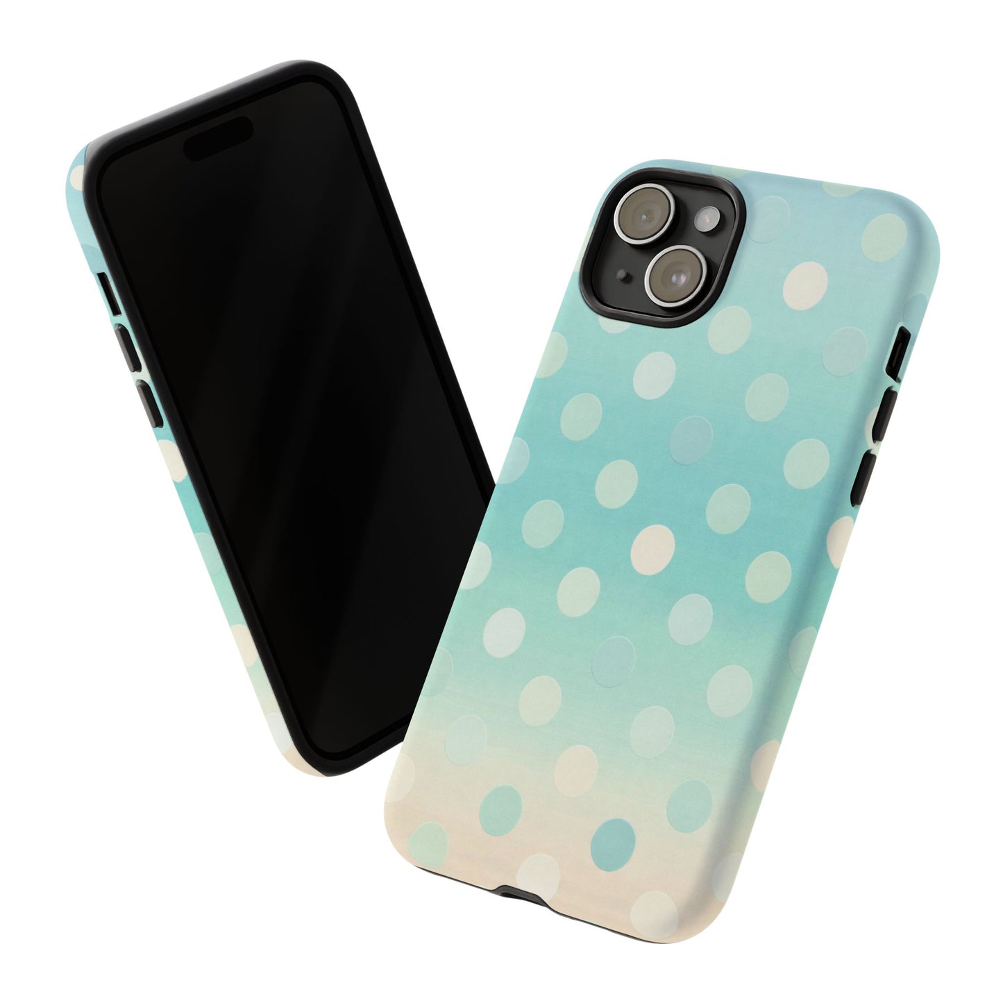 Abstract Palm Tough Phone Case — Minimal Coastal Blue Protective Cover
