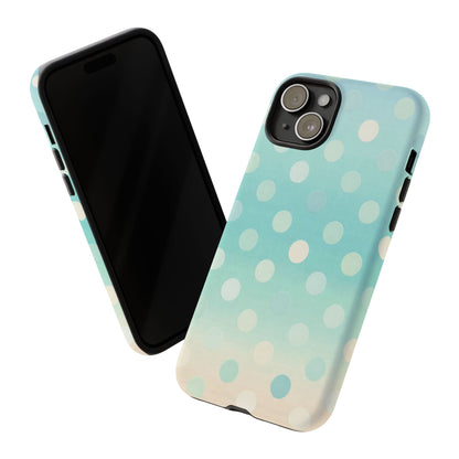Abstract Palm Tough Phone Case — Minimal Coastal Blue Protective Cover