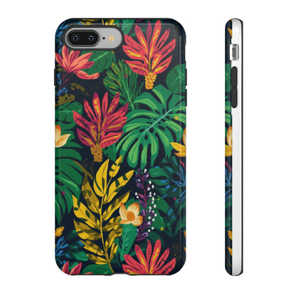 Tropical Floral Phone Case — Vibrant Jungle Leaf Protective Cover
