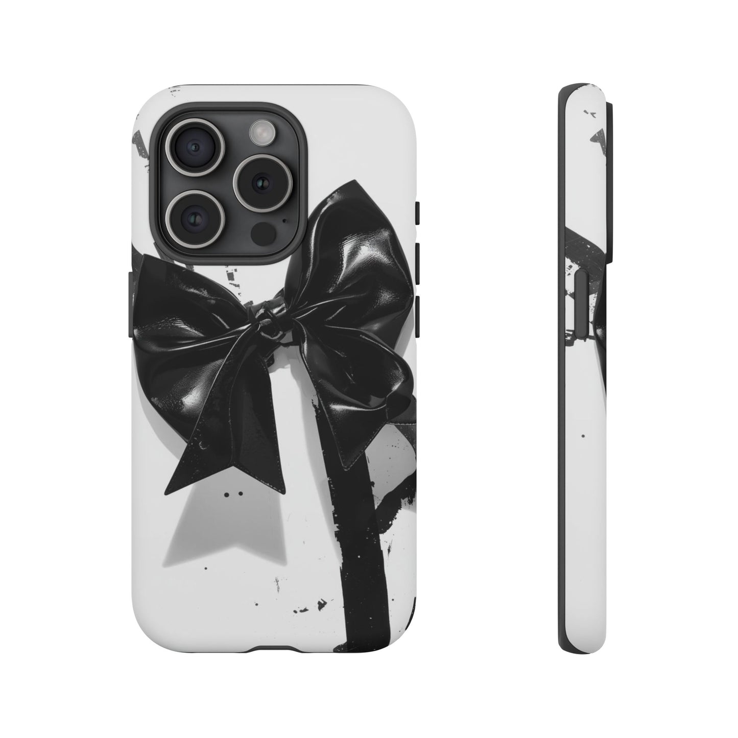 Phone Case — Black Bow Graphic Protective Cover
