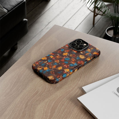 Phone Case - Amber Tortoiseshell Mosaic Protective Cover