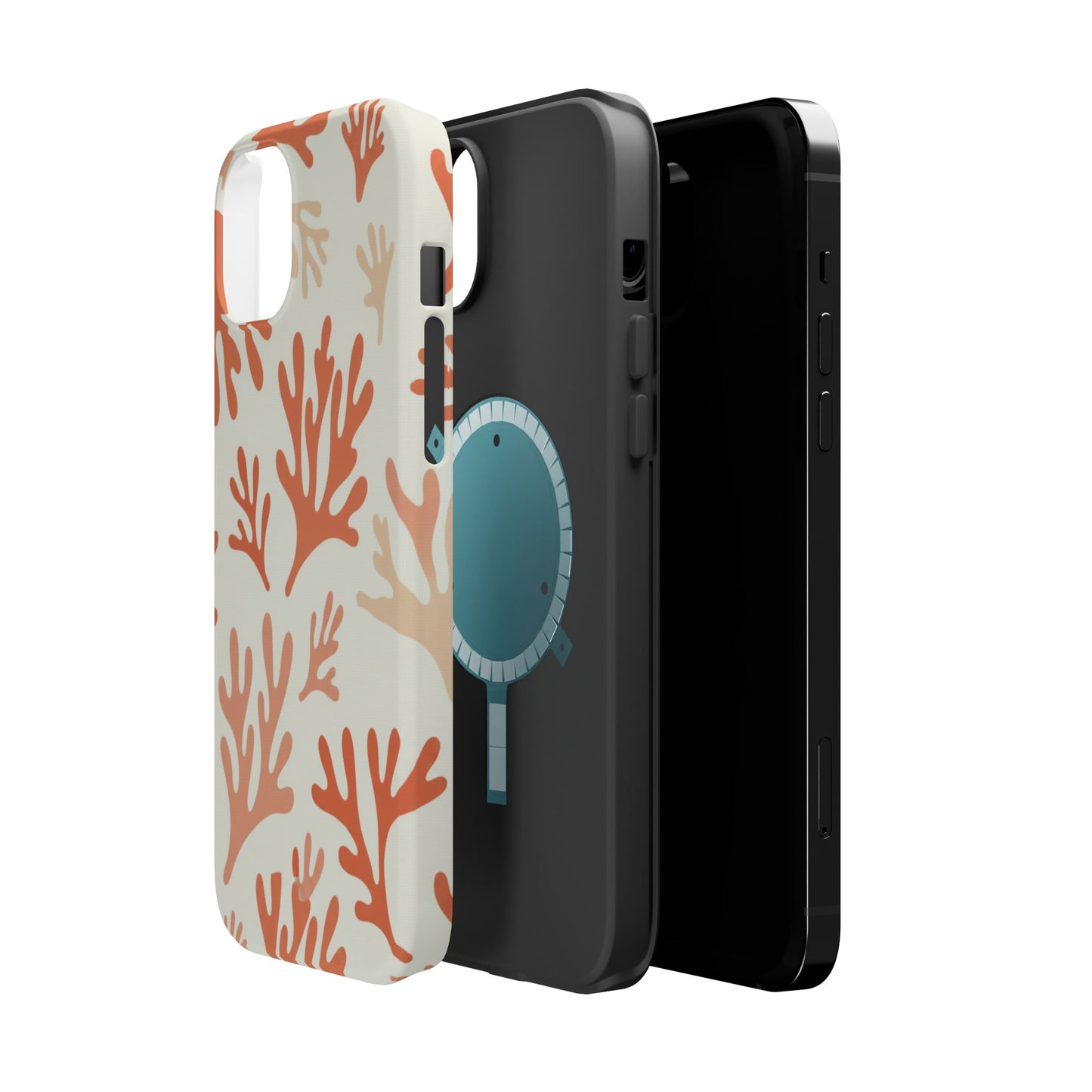 Coral Reef Magnetic Impact Phone Case — Protective MagSafe-Compatible Design