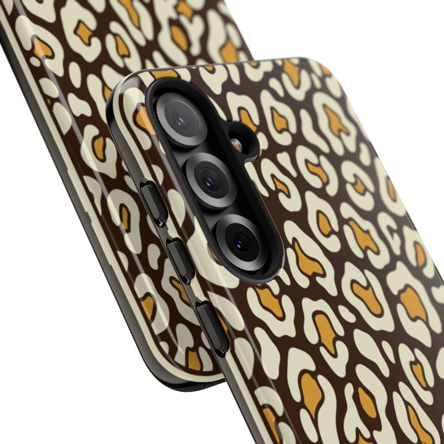 Leopard Print Tough Phone Case — Durable Protective iPhone Cover