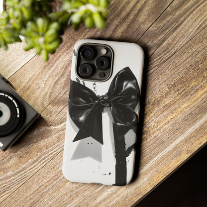 Phone Case — Black Bow Graphic Protective Cover