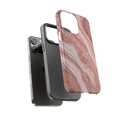 Rose Gold Marble Tough Phone Case