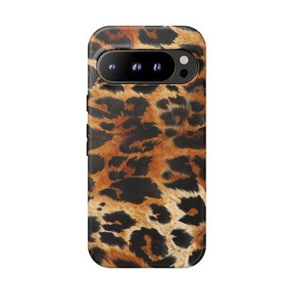 Leopard Print Tough Phone Case – Rugged Protective iPhone Cover