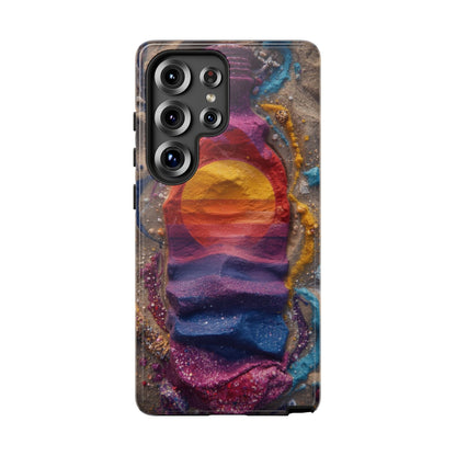 Phone Case — Colorful Sand Art Sunset Tough Protective Case
