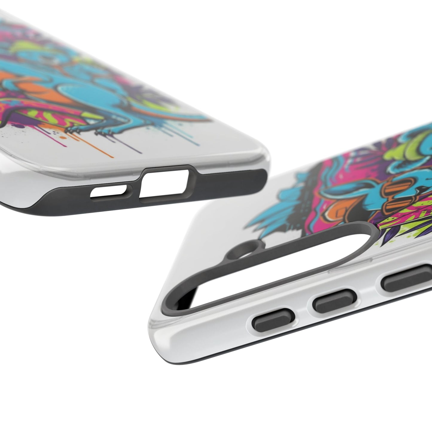 Kangaroo & Koala Surf Phone Case — Retro Neon Beach Art Tough Case