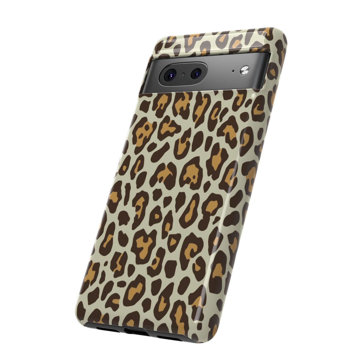 Leopard Print Tough Phone Case — Durable Protective Animal Print Case