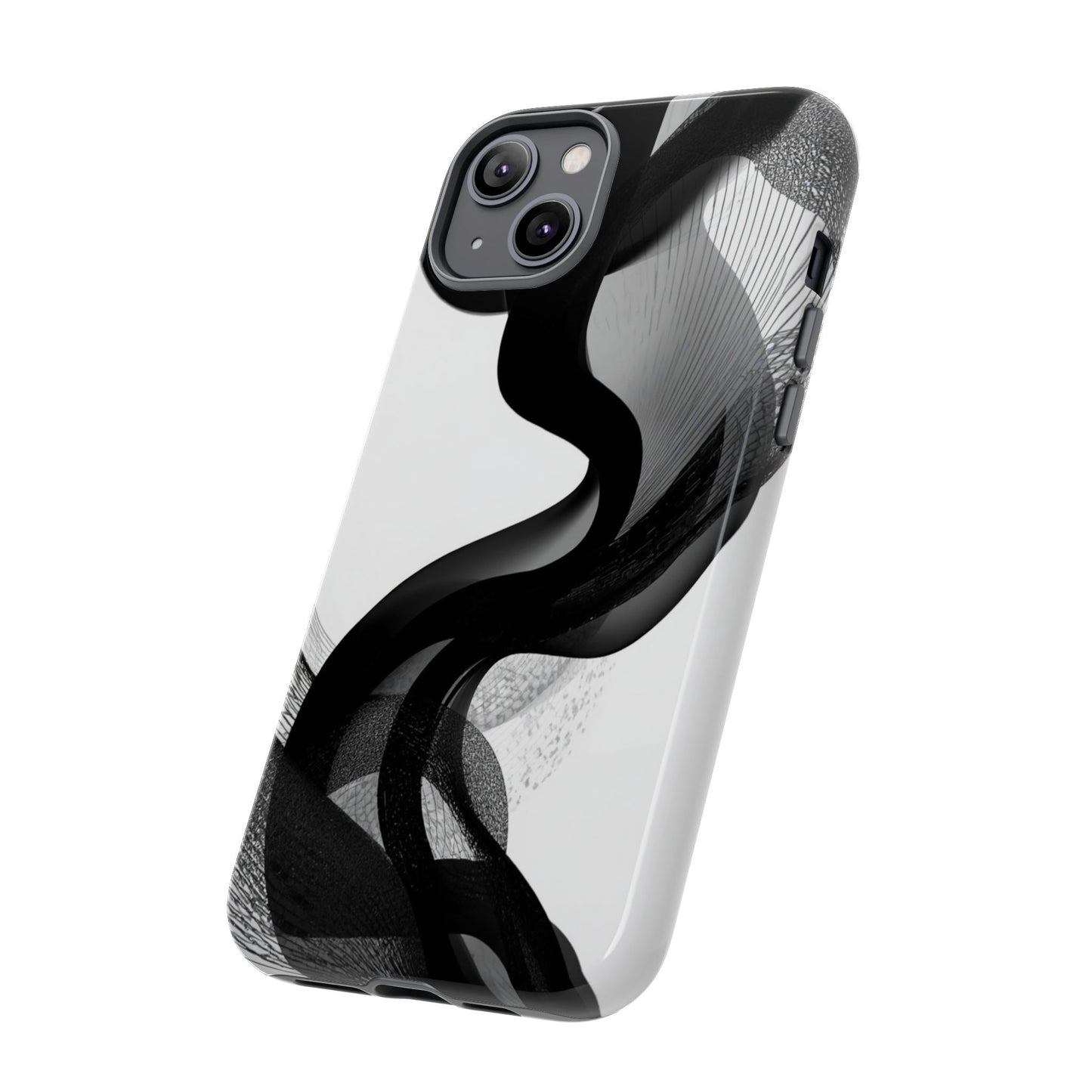 Phone Case — Monochrome Abstract Protective Cover