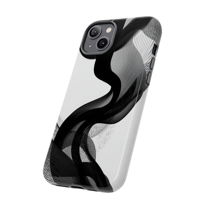 Phone Case — Monochrome Abstract Protective Cover
