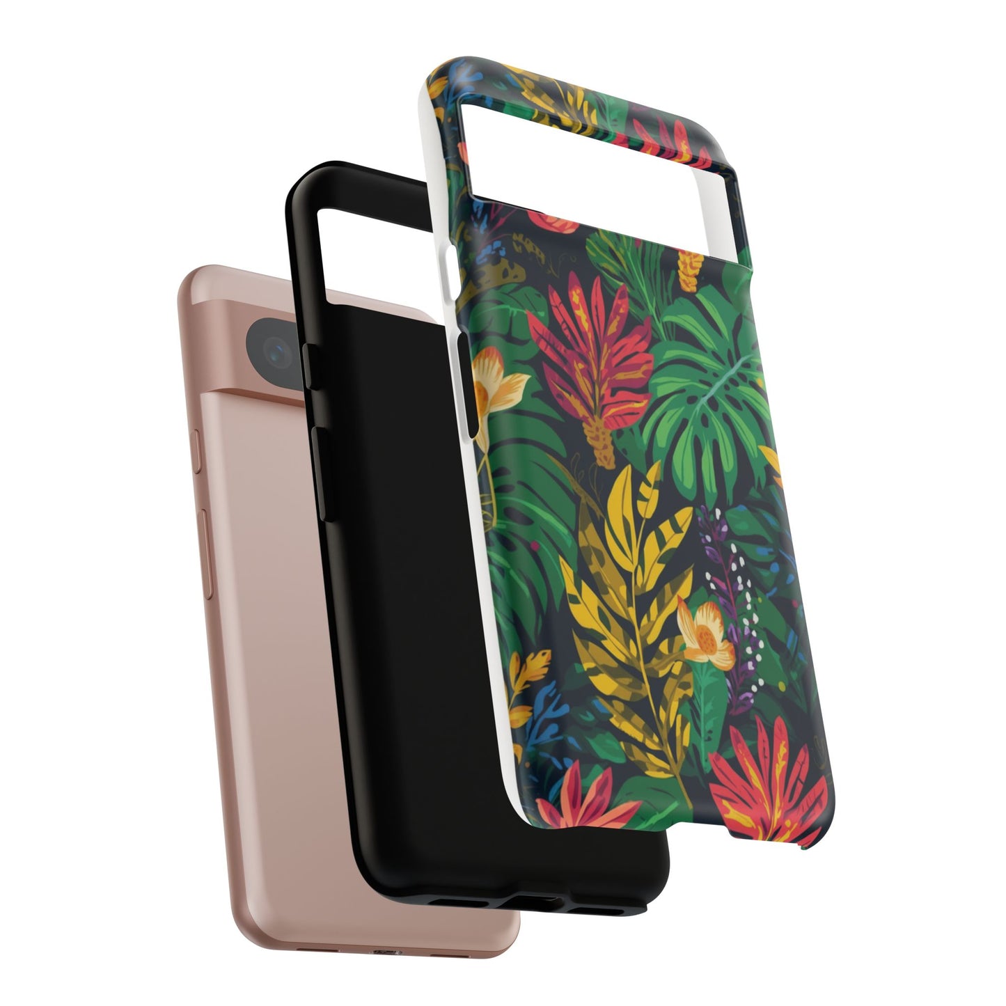 Tropical Floral Phone Case — Vibrant Jungle Leaf Protective Cover