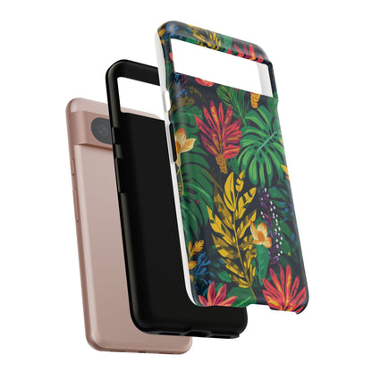 Tropical Floral Phone Case — Vibrant Jungle Leaf Protective Cover