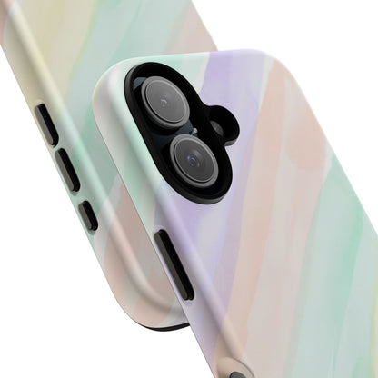 Pastel Watercolor Stripe Tough Phone Case