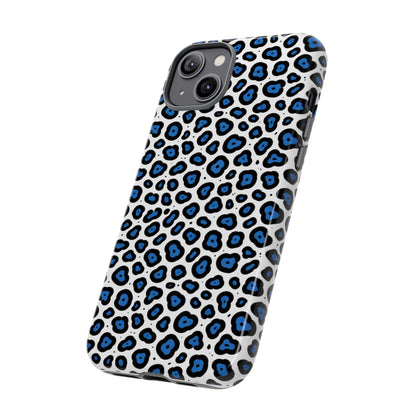 Blue Leopard Print Phone Case – Tough Protective Cover