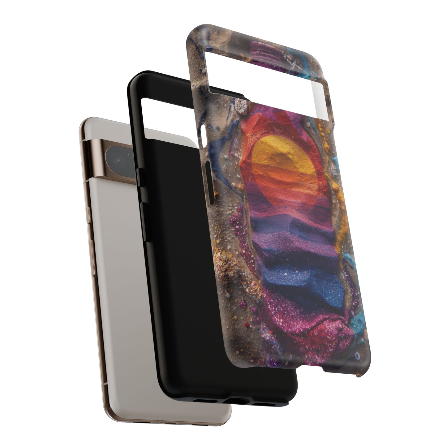 Phone Case — Colorful Sand Art Sunset Tough Protective Case
