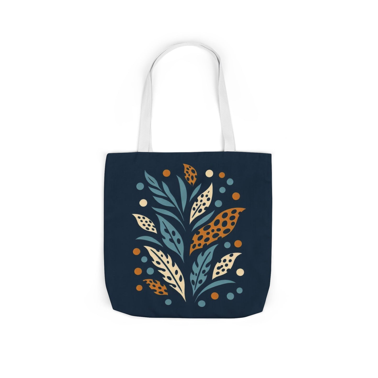 Boho Leaves Canvas Tote Bag, Great for Shopping, Beach Days, Gifts, Festivals, and Everyday Use