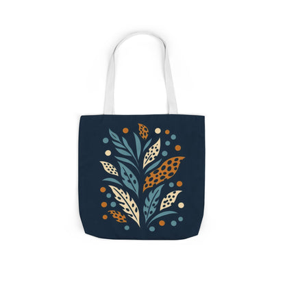 Boho Leaves Canvas Tote Bag, Great for Shopping, Beach Days, Gifts, Festivals, and Everyday Use
