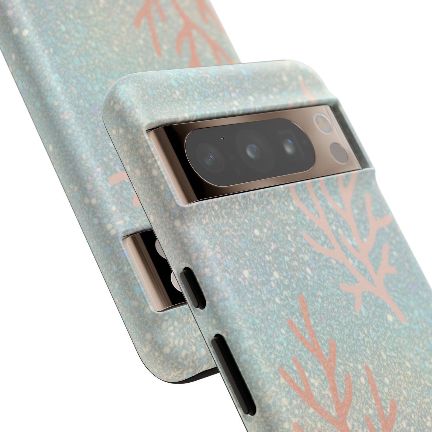 Seafoam Sparkle Phone Case – Coral & Seashell Tough Case