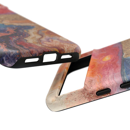 Sunset Coast Phone Case — Colorful Abstract Beach Art Tough Case