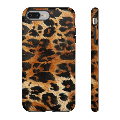 Leopard Print Tough Phone Case – Rugged Protective iPhone Cover