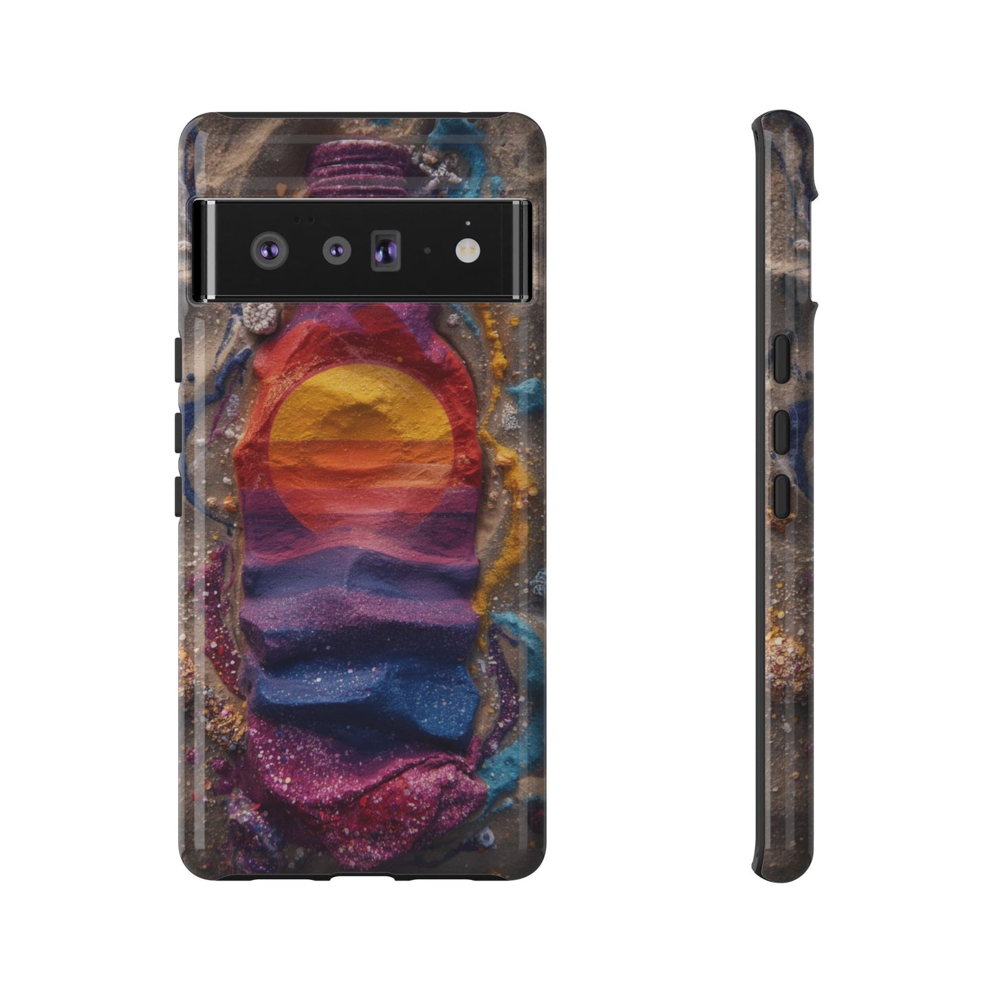 Phone Case — Colorful Sand Art Sunset Tough Protective Case