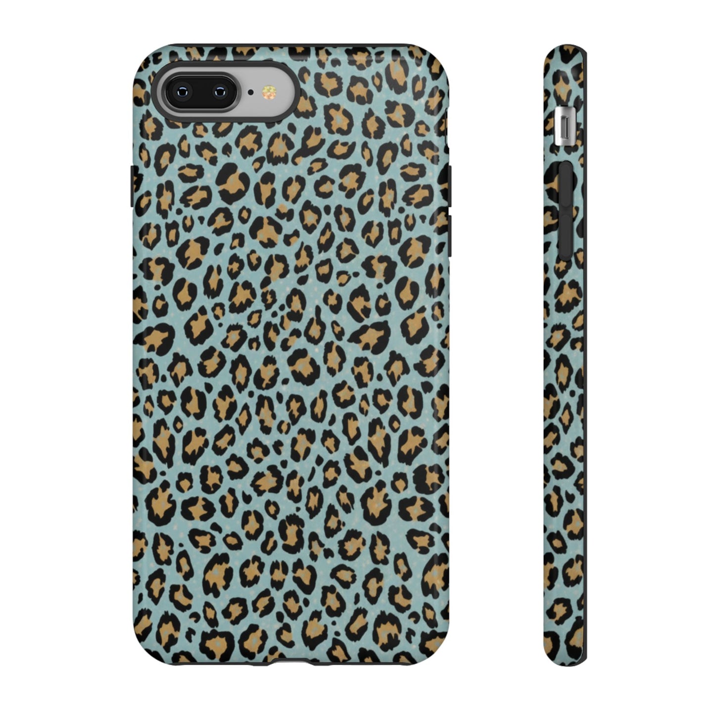Leopard Print Tough Phone Case - Blue Cheetah Protective Cover