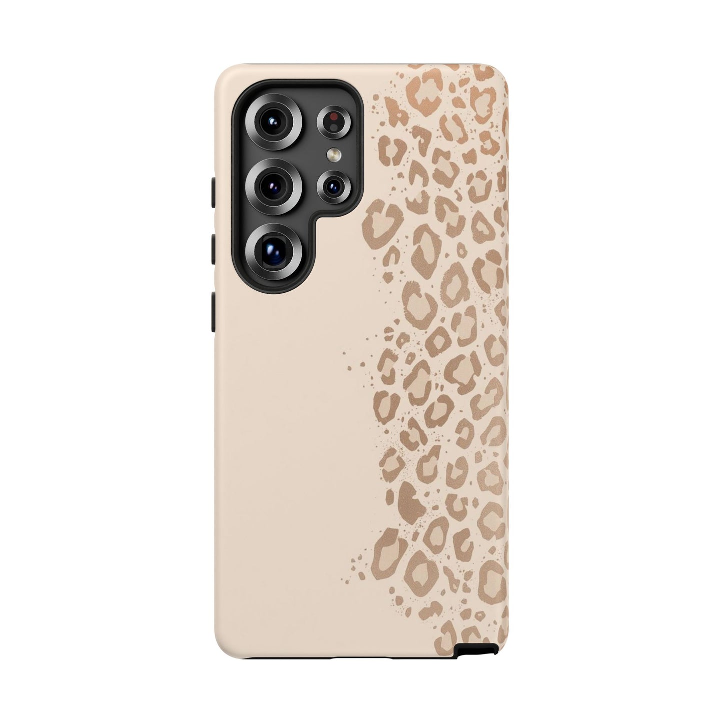 Phone Case – Beige Leopard Print Protective Cover