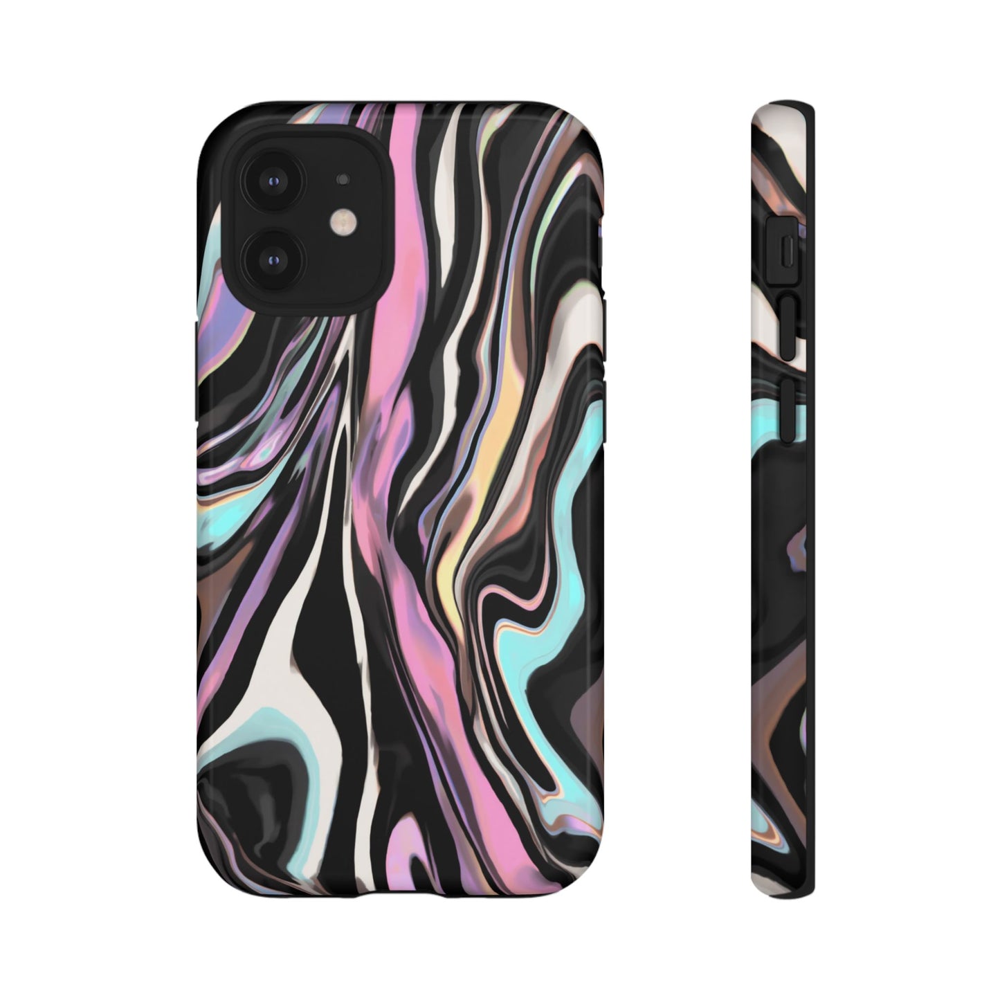 Abstract Marble Tough Phone Case — Pastel Swirl Protective Cover