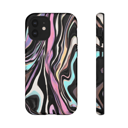 Abstract Marble Tough Phone Case — Pastel Swirl Protective Cover