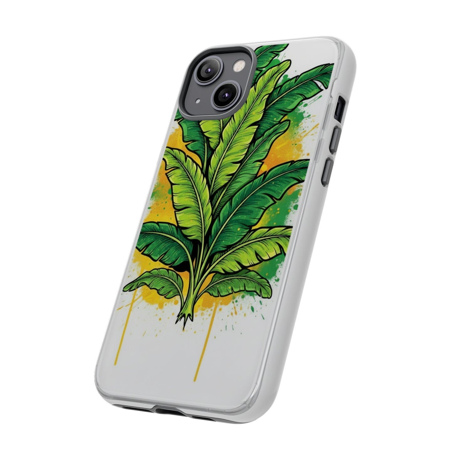 Tropical Banana Leaf Phone Case — Vibrant Green Plant Protector