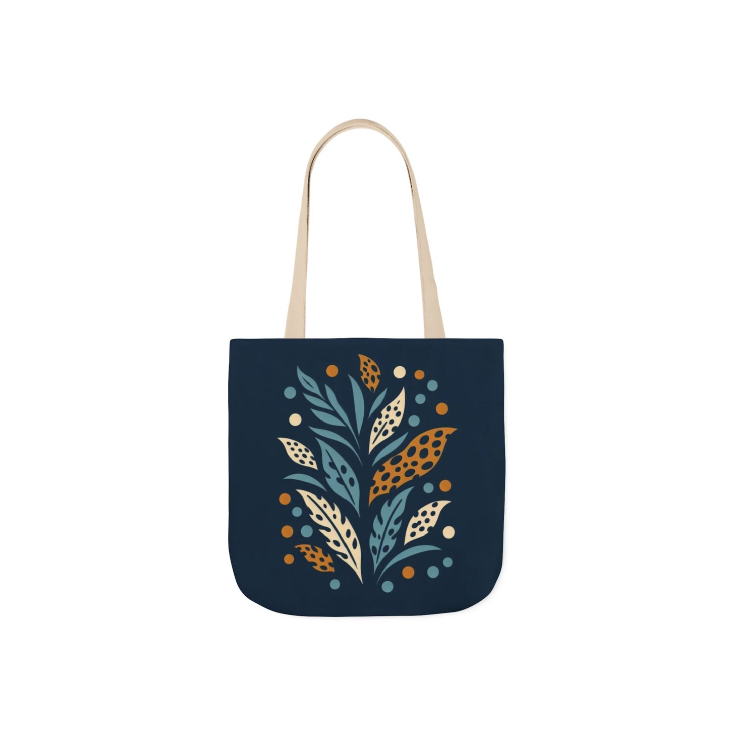 Boho Leaves Canvas Tote Bag, Great for Shopping, Beach Days, Gifts, Festivals, and Everyday Use