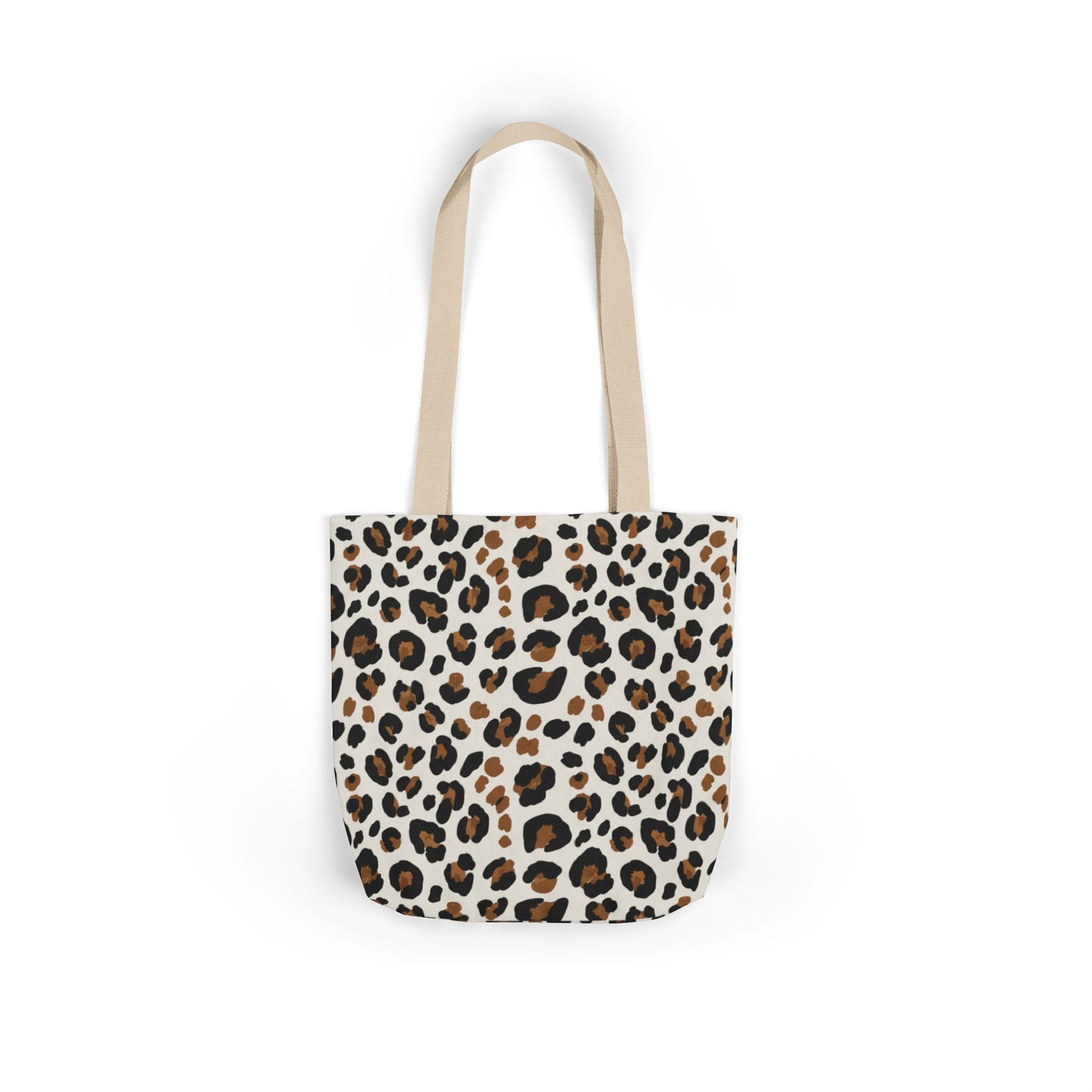 Leopard Print Canvas Tote Bag — Chic Animal-Print Shopper