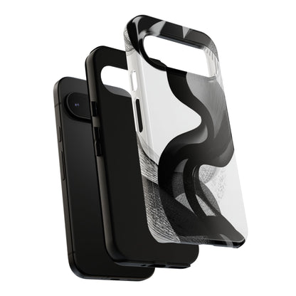 Phone Case — Monochrome Abstract Protective Cover