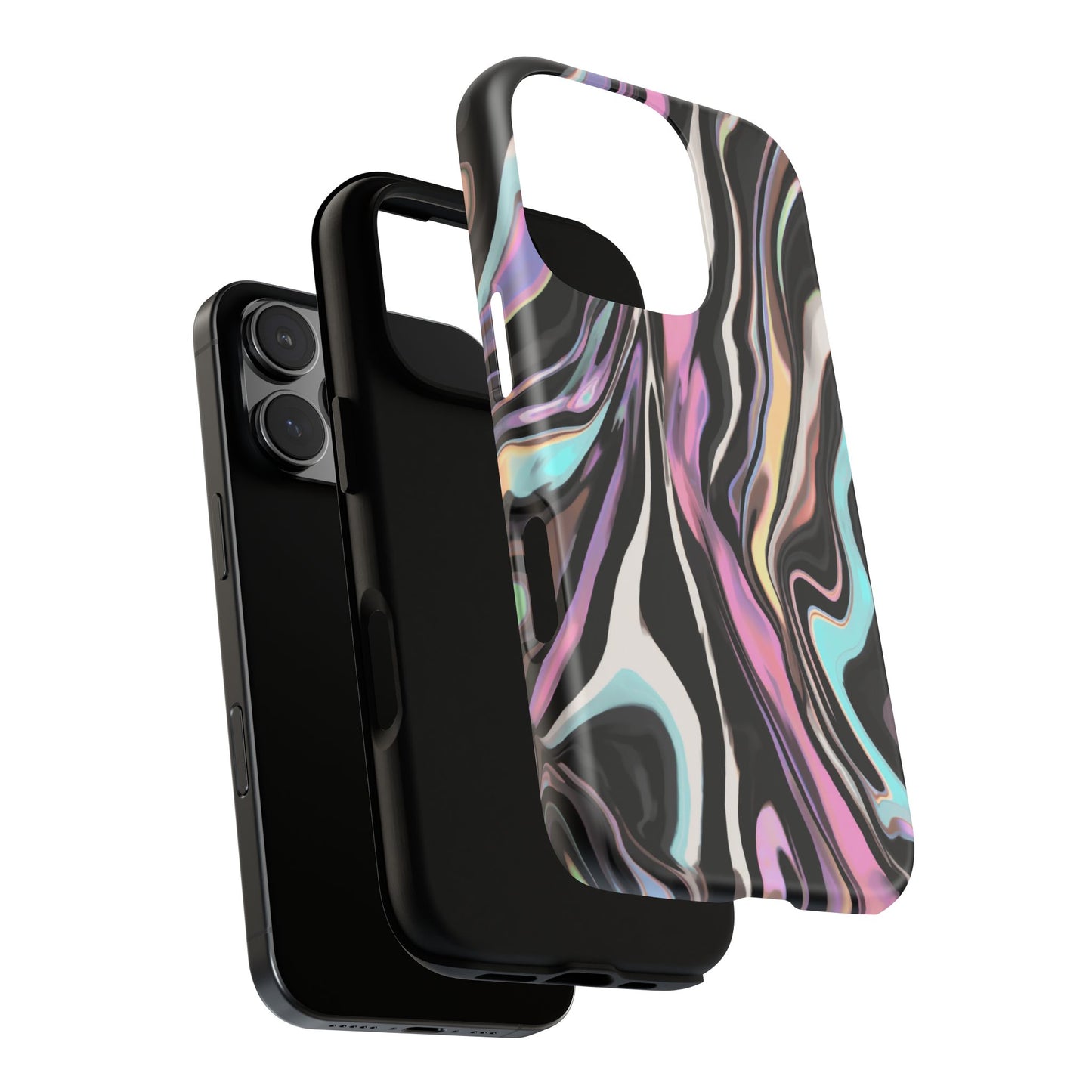 Abstract Marble Tough Phone Case — Pastel Swirl Protective Cover