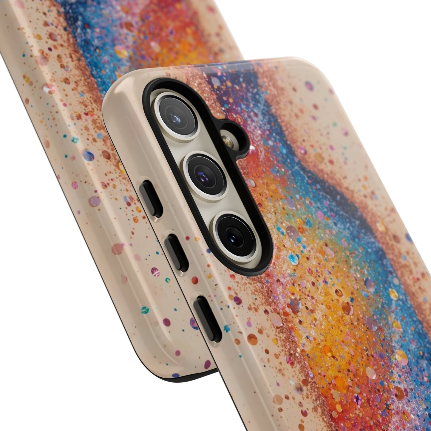 Galaxy Bottle Tough Phone Case — Colorful Nebula Splash iPhone Cover