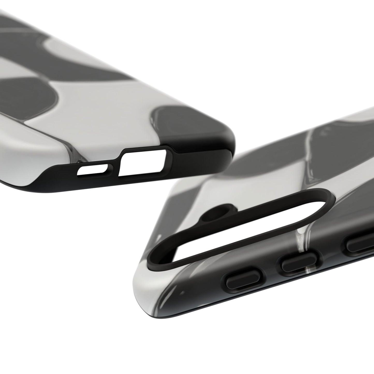 Black & White Abstract Pattern Tough Phone Case
