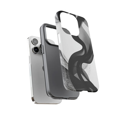 Phone Case — Monochrome Abstract Protective Cover