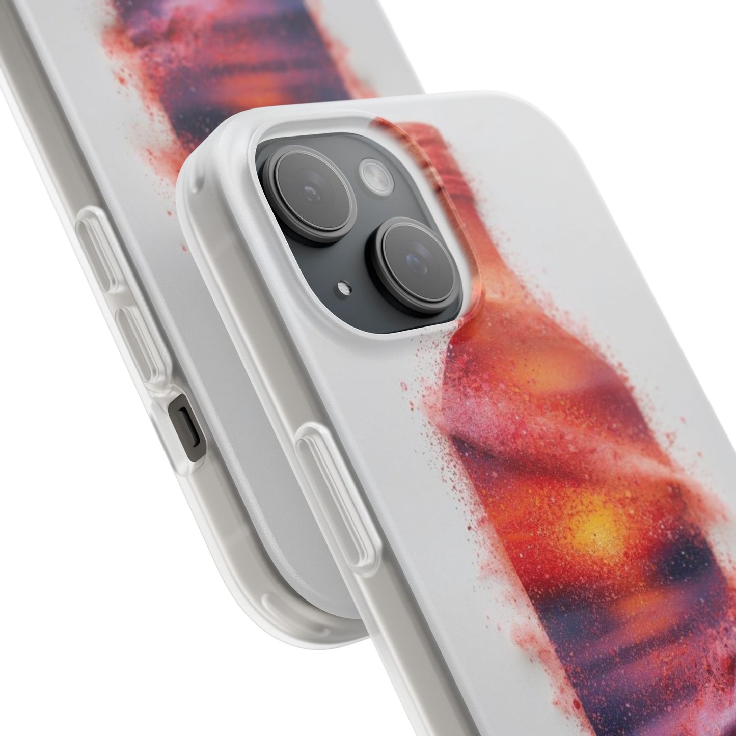 Galaxy Bottle Phone Case — Abstract Cosmic Beverage Design Flexible Case
