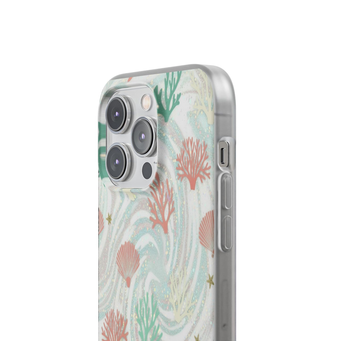 Pastel Seashell Phone Case — Coral Reef Wave iPhone Cover