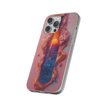Phone Case — Surreal Sunset Bottle Art Flexible Protective Cover