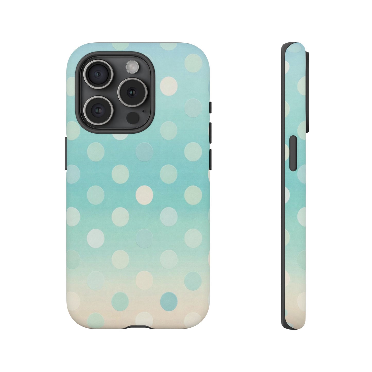 Abstract Palm Tough Phone Case — Minimal Coastal Blue Protective Cover
