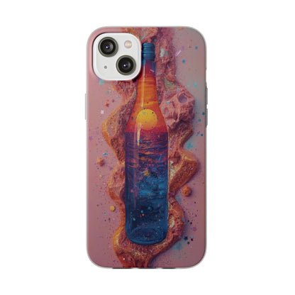 Phone Case — Surreal Sunset Bottle Art Flexible Protective Cover