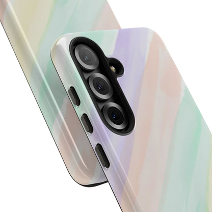 Pastel Watercolor Stripe Tough Phone Case