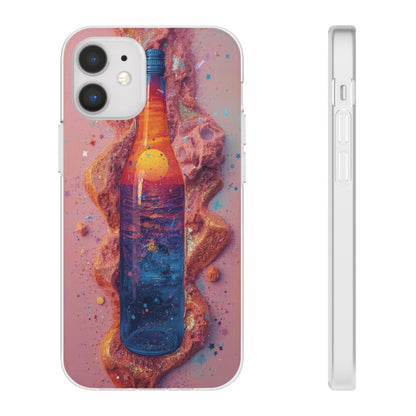 Phone Case — Surreal Sunset Bottle Art Flexible Protective Cover