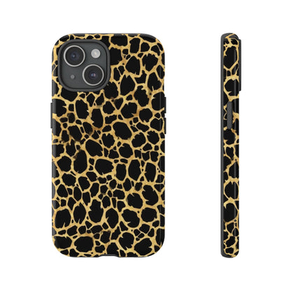 Giraffe Print Tough Phone Case — Durable Leopard-Style Protective Cover